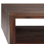 WYNDENHALL Mitchell SOLID WOOD & Metal 48 inch Wide Rectangle Modern Coffee Table - 48 W x 22 D x 18 H