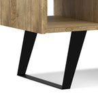 WYNDENHALL Mitchell SOLID WOOD & Metal 48 inch Wide Rectangle Modern Coffee Table - 48 W x 22 D x 18 H