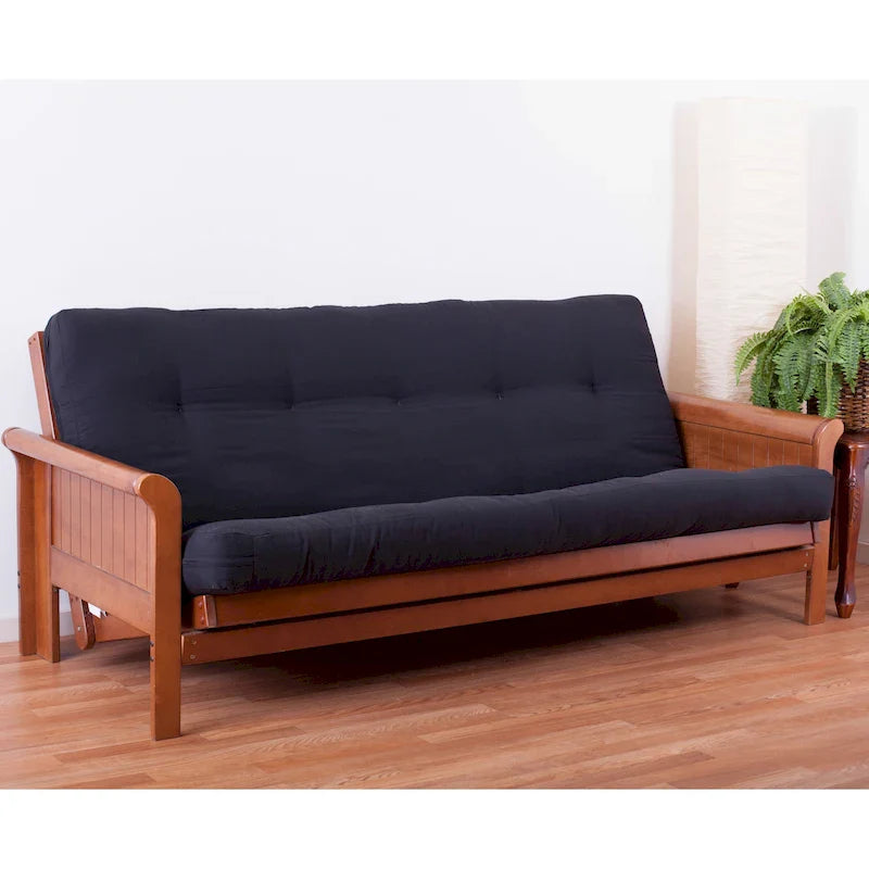 6-inch Thick Twill Futon Mattress (Twin, Full, or Queen)