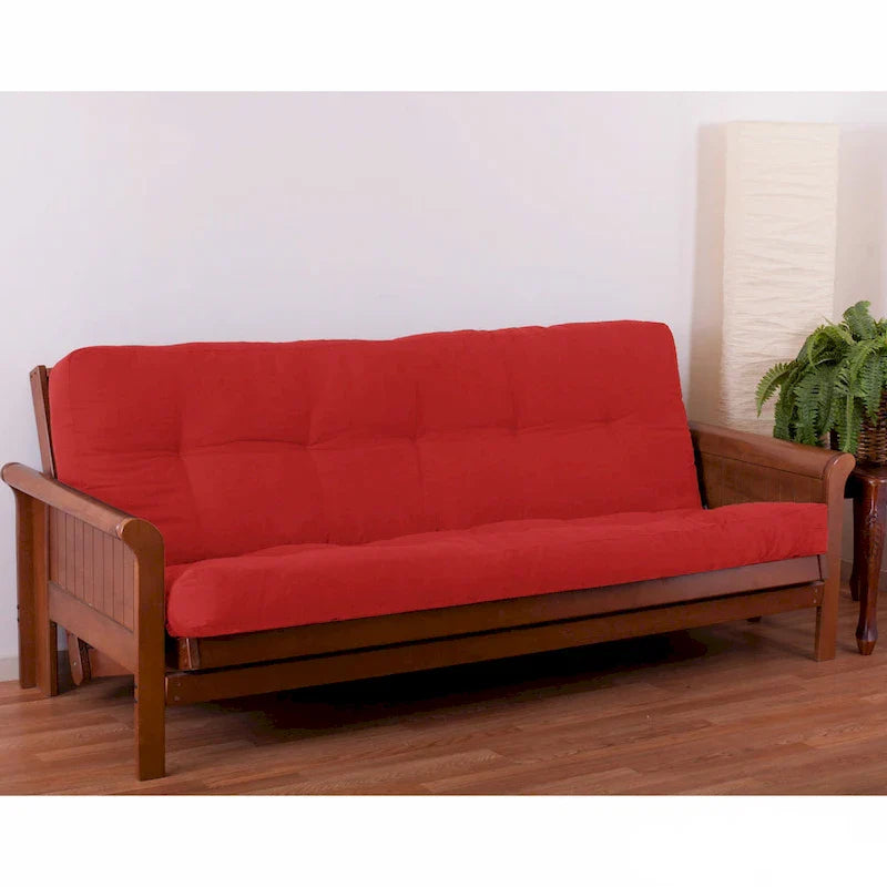 6-inch Thick Twill Futon Mattress (Twin, Full, or Queen)