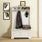 Campbell Classic White Wooden Hall Tree