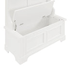 Campbell Classic White Wooden Hall Tree