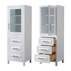 Daria Linen Tower with Cabinet Storage and 3 Drawers