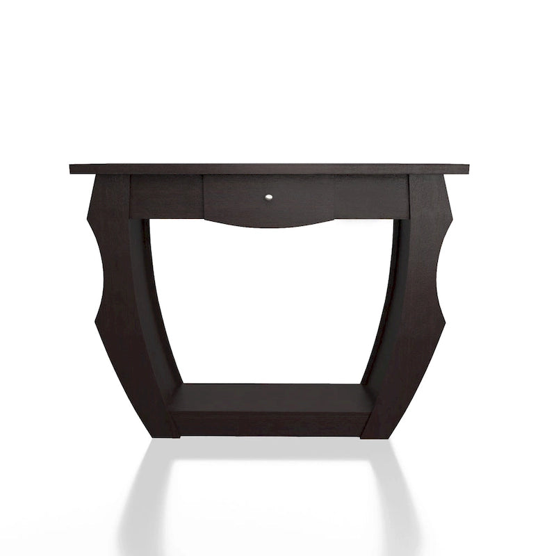 Caveline Contemporary Walnut 39-inch 1-Drawer Console Table by Furniture of America