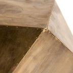 Exagoni Hexagonal Brass Plated Hexagonal End/Side Table