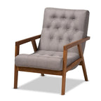 Carson Carrington Baberg Upholstered Armchair and Footstool Set