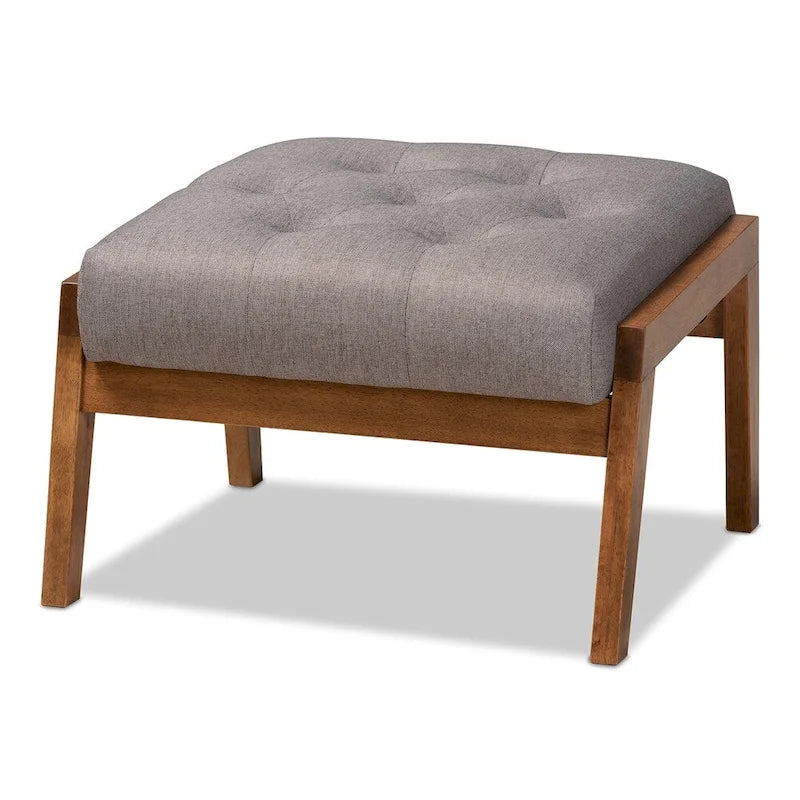 Carson Carrington Baberg Upholstered Armchair and Footstool Set