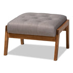 Carson Carrington Baberg Upholstered Armchair and Footstool Set