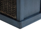 Merax Entryway Storage Bench with 3 Removable Baskets and Cushion
