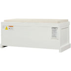 Merax Entryway Storage Bench with 3 Removable Baskets and Cushion