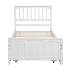 Merax Twin-size Platform Bed with a Trundle