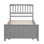 Merax Twin-size Platform Bed with a Trundle