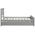 Merax Twin-size Platform Bed with a Trundle