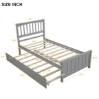 Merax Twin-size Platform Bed with a Trundle