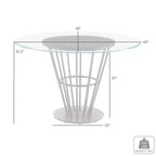 Armen Living Veronica Round Dining Table