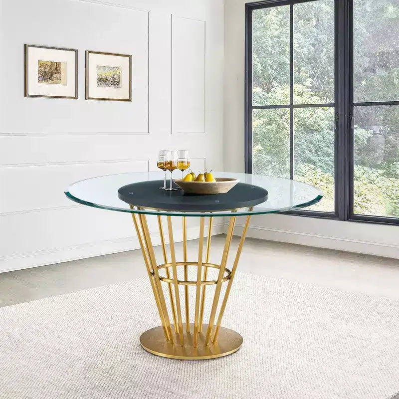 Armen Living Veronica Round Dining Table