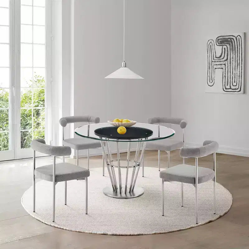 Armen Living Veronica Round Dining Table