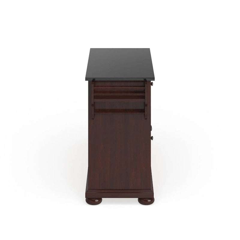 Crosley Alexandria Granite Top Full Size Kitchen Island/Cart - 51.5 W x 18 D x 34 H