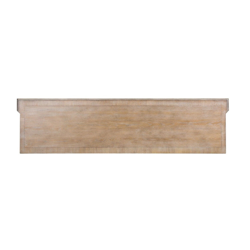 Magnolia Manor Antique White & Weathered Bark Entertainment TV Stand - 73 Wide