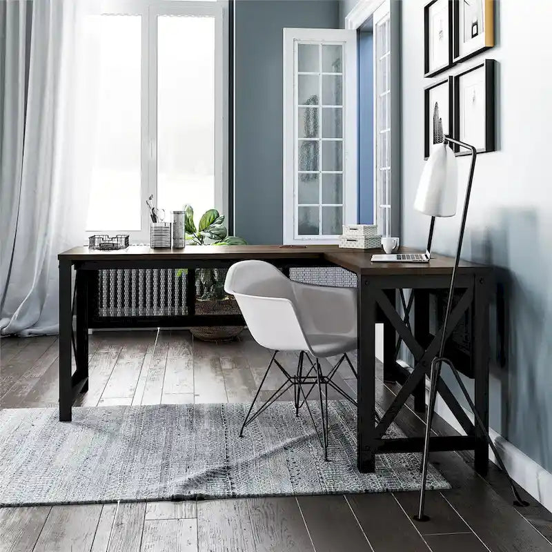 Avenue Greene Leighton L Desk with Lift Top