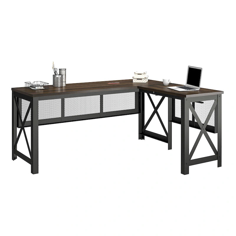 Avenue Greene Leighton L Desk with Lift Top