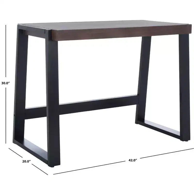 Dennings Desk - DSK5006 - Walnut/Black - Safavieh