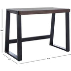 Dennings Desk - DSK5006 - Walnut/Black - Safavieh