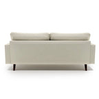 US Pride Faux Leather Mid-century Modern Sofa