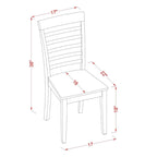 East West Furniture 6 Pc Dining set- A Dining Table with 4 Kitchen Chairs plus one Bench - Mahogany Finish (Seat Type Option)