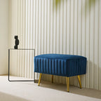 CO-Z 24-inch Modern Upholstered Entryway Bench with Velvet Seat