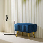 CO-Z 24-inch Modern Upholstered Entryway Bench with Velvet Seat