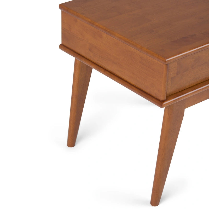 WYNDENHALL Tierney SOLID HARDWOOD 54 inch Wide Mid Century Modern Sideboard Buffet and Winerack - 54 W x 17 D x 36 H