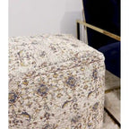Pasargad Home Grandcanyon Premium Cotton Pouf, Toupe