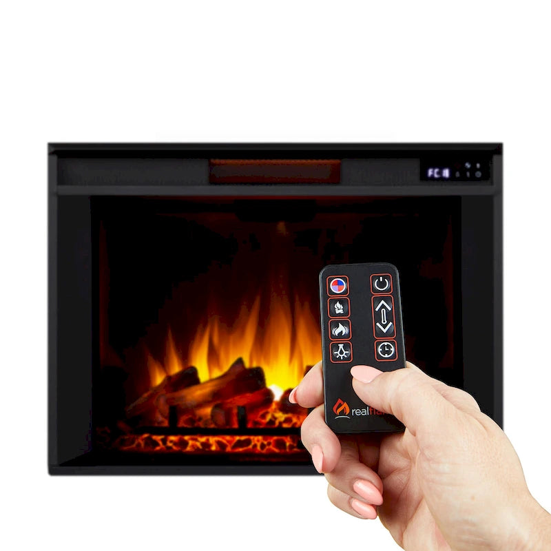 Ashton 93 Grand Media Electric Fireplace in White by Real Flame