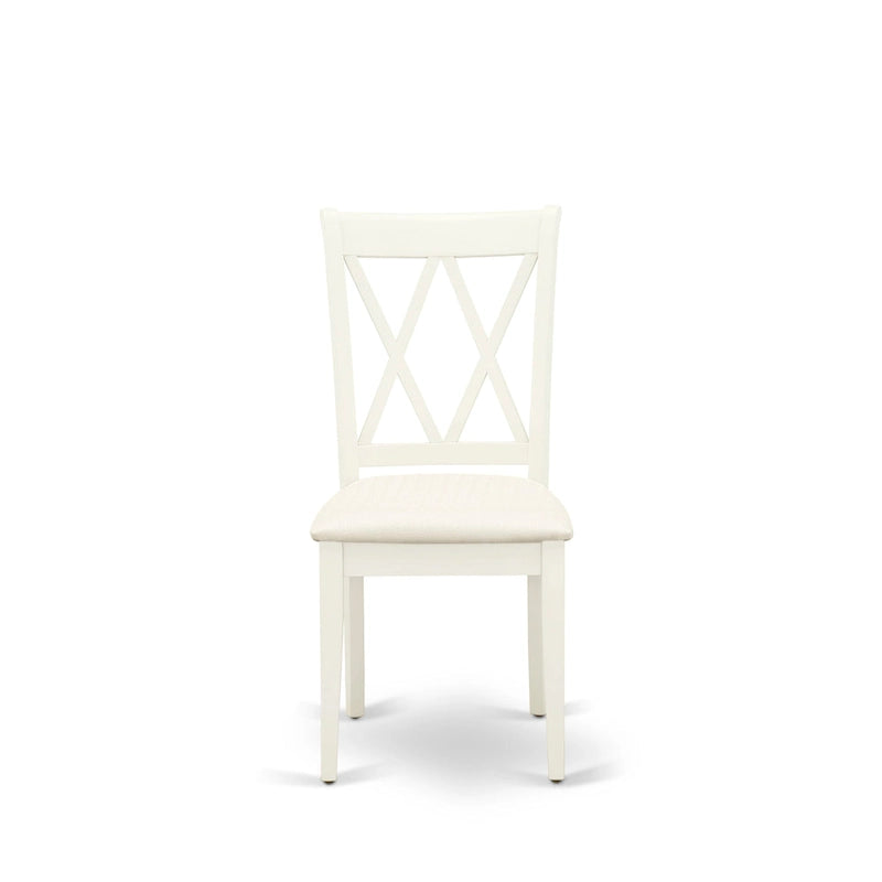 East West Furniture Dining Set - a Dining Table and Dining Room Chairs - (Finish & Pieces Option)