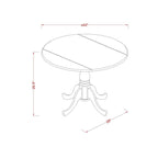East West Furniture Dining Set - a Dining Table and Dining Room Chairs - (Finish & Pieces Option)