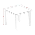East West Furniture Dining Set - a Dining Table and Dining Room Chairs - (Finish & Pieces Option)