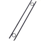 Garden Stakes, Plant Stakes With Heavy-duty 1 Loops, 3/8 Steel, Angled Ends, Non-slip Tent Canopy Ground Stakes For Campsites And Canopies