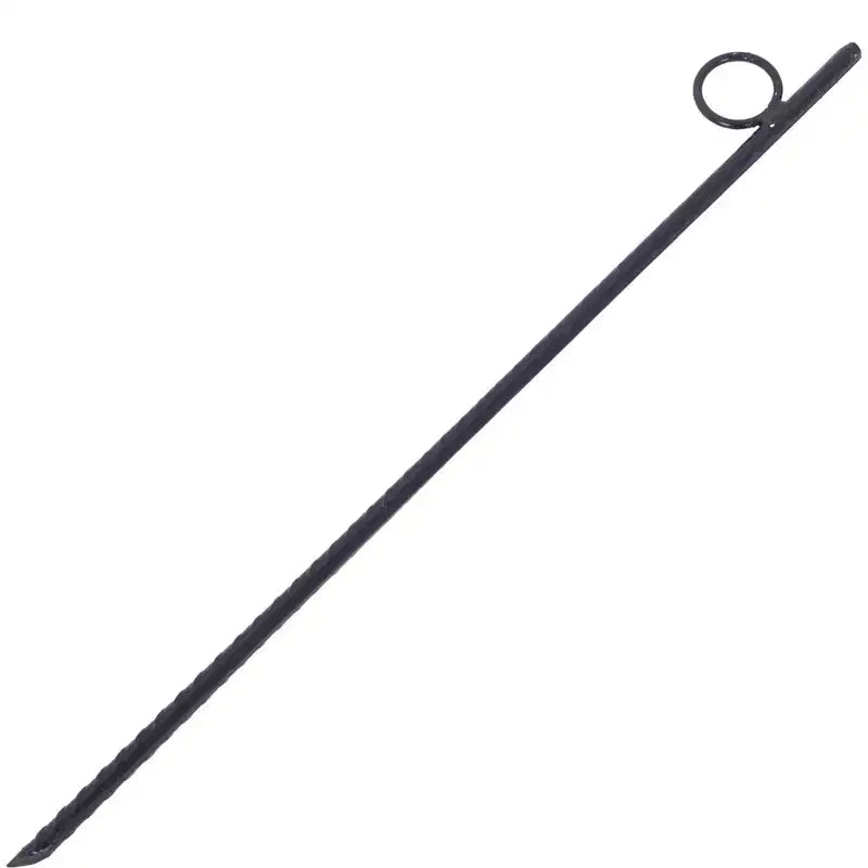 Garden Stakes, Plant Stakes With Heavy-duty 1 Loops, 3/8 Steel, Angled Ends, Non-slip Tent Canopy Ground Stakes For Campsites And Canopies