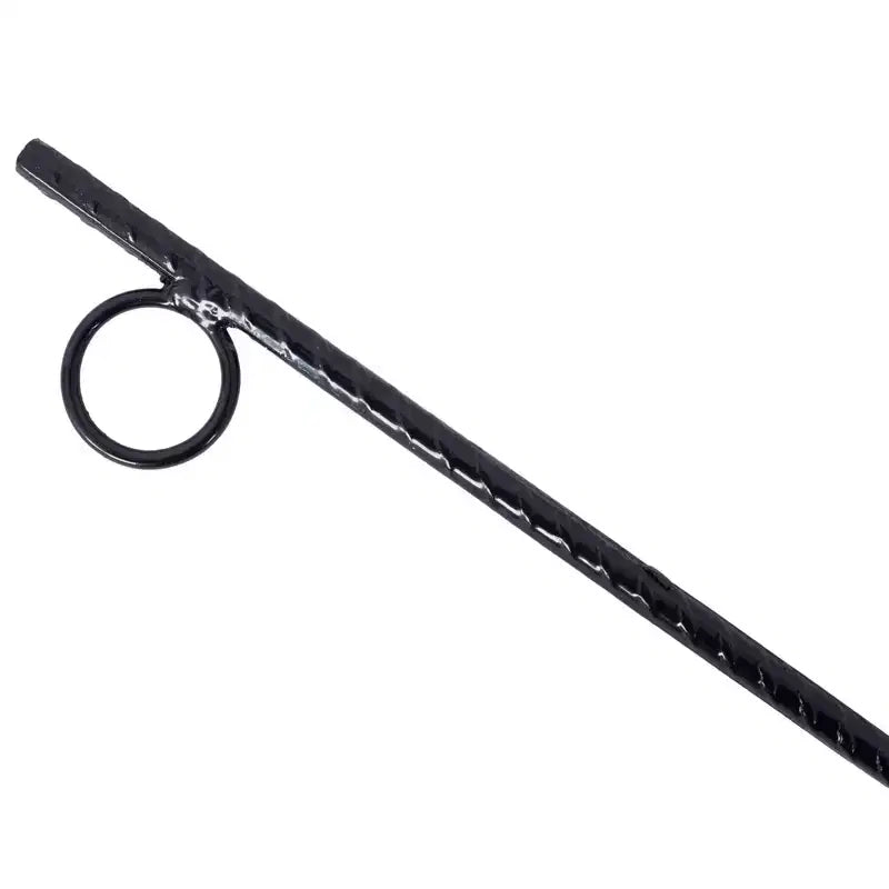Garden Stakes, Plant Stakes With Heavy-duty 1 Loops, 3/8 Steel, Angled Ends, Non-slip Tent Canopy Ground Stakes For Campsites And Canopies