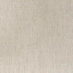 Clara Cream Fabric Seat with Cane Back and Light Brown Solid Wood Frame Dining Chair