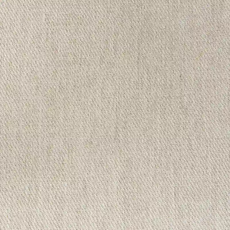Clara Cream Fabric Seat with Cane Back and Light Brown Solid Wood Frame Dining Chair