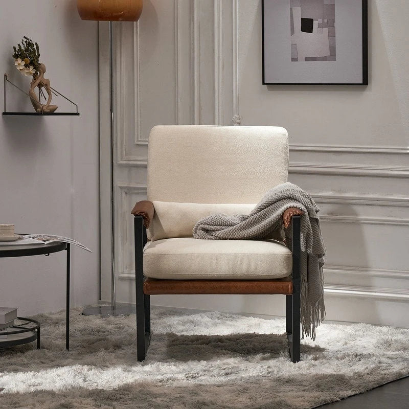 Modern Single Iron Frame Leisure Chair