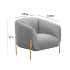 Kandra Velvet Accent Chair