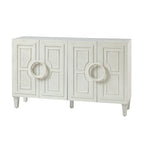 Connie 58 Contemporary Sideboard Buffet with Round Solid Wood Door Handles by HULALA HOME