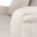 Denly Beige Fabric Slipcover w/ Double Stacked Back Cushions Sofa - 92.5W x 38.2D x 34.5H