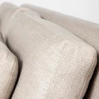 Denly Beige Fabric Slipcover w/ Double Stacked Back Cushions Sofa - 92.5W x 38.2D x 34.5H
