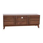 TV Stand with Adjustable Middle Shelf - Dual Soft Close Storage Doors