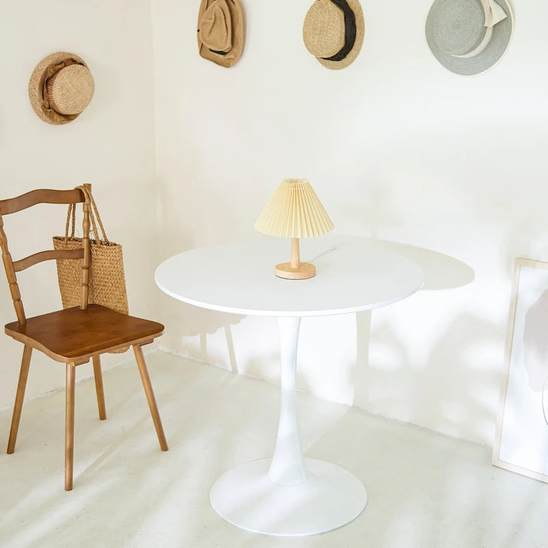 CO-Z 31.5 Inch Modern Round Kitchen and Dining Table for 2-4