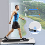 Costway 0.6-3.8MPH Walking Pad Under Desk Treadmill with Remote Control and LED Display Black/Pink/White/Grey